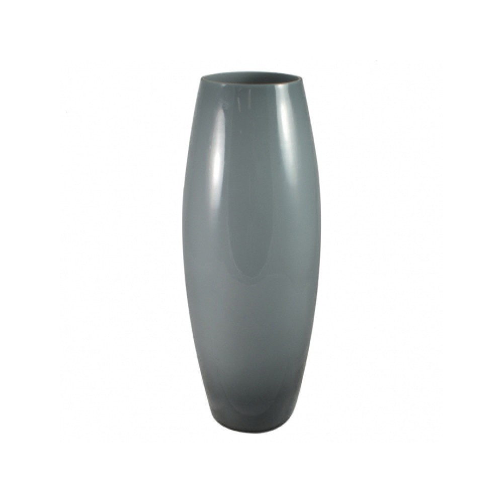 1pce 38cm Glass Colour Vase, Oval Shape, Home Décor