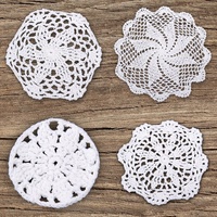 1pce Crochet Cotton Round Doily, Lace Placemat & Table Coasters, Craft Doilies
