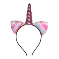 Baby Pink Unicorn/Cat Ears Headband, Kids Dress Up Costume Accessory