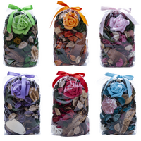 Pot Pourri Set 6 Scented Aromas Made with Seed Pods, Leaves & Flowers