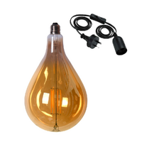 Standard Edison LED Light Globe & Power Cord Plug In 1.8m E27 4 Watt Bulb 27cm