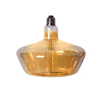 Edison LED Light Globe Flat Top 4 Watt Filament Bulb 16cm E27 Amber Warm White