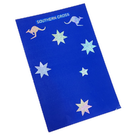 Australia Day Laser Sticker Southern Cross with Kangaroos A4 Sheet