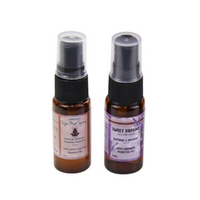 2pce 12ml Essential Oil Spray for Yoga & Pillow Mist with Lavender, Lemon & Mint