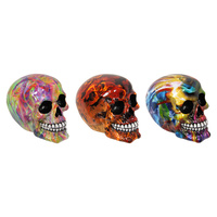 1pce 14cm Mystical Skull Resin Ornament Candy Human Head Mancave