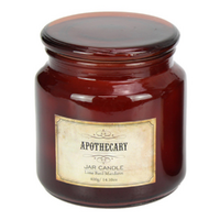 Apothecary Glass Candle Large 11cm 400g Lime Basil Mandarin Scented