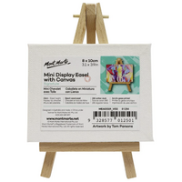 1pce Mont Marte Mini Display Easel with Canvas 8x10cm