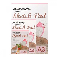 1pce Mont Marte Sketch Pad 150gsm 25 Sheets, Sketching Paper, A3 A4 A5