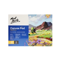 1pce Mont Marte Canvas Pad 280gsm 10 Sheets A3 Painting Paper