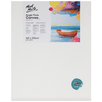 Mont Marte Canvas 40cm x 50cm Thin Single Thick Studio Stretched Frame 15x19in"