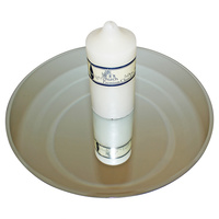 1pce Round Mirror Plate with Beveled Edge, Table Display/Candle Holder