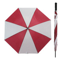 1pce Red 107cm Golf Umbrella Large Automatic Open Waterproof