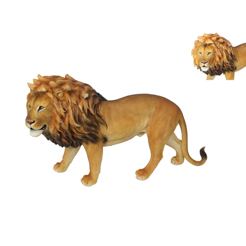 1pce 60cm Lion Statue, King Of The Jungle, Wild Animal Collectable