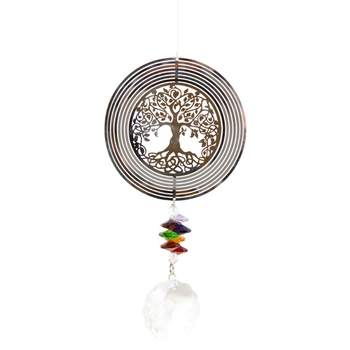 46cm Tree of Life Hanging Crystal Sun Catcher Mobile Cosmo Spinner Wind chime