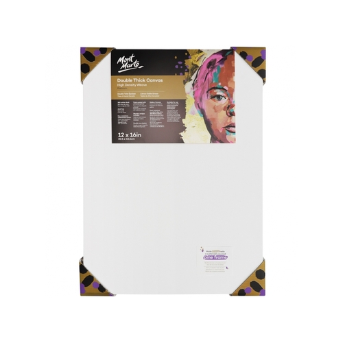 Mont Marte Canvas 30cm x 40cm Double Thick Premium Stretched Frame 12x16in"