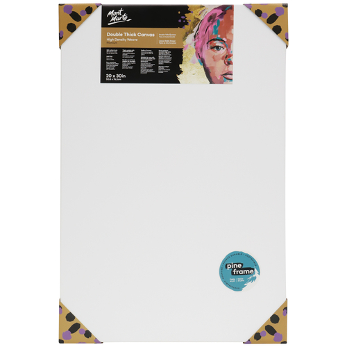 Mont Marte Canvas 50cm x 76cm Double Thick Premium Stretched Frame 20x30in"
