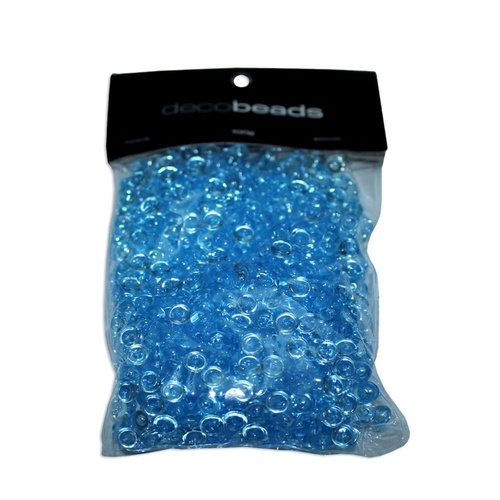 2 x 100g Packs Blue Round Beads 5mm Diameter and 2mm Thick Acrylic GMB041BL