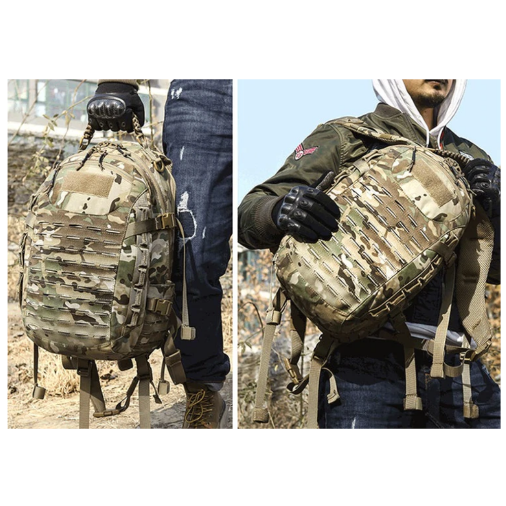 Tactical backpack with hotsell water bottle holder