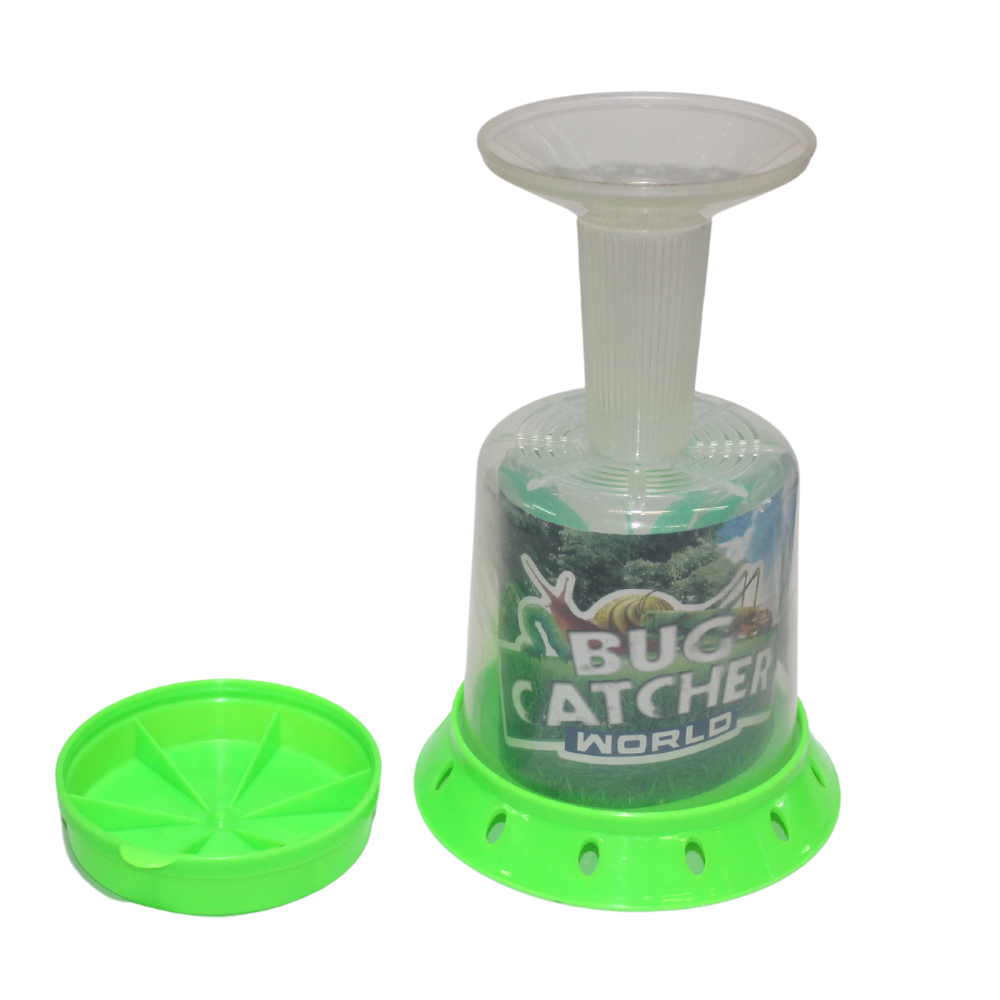 1pce Green Kids Bug Catcher Insects Observing Critters Plastic