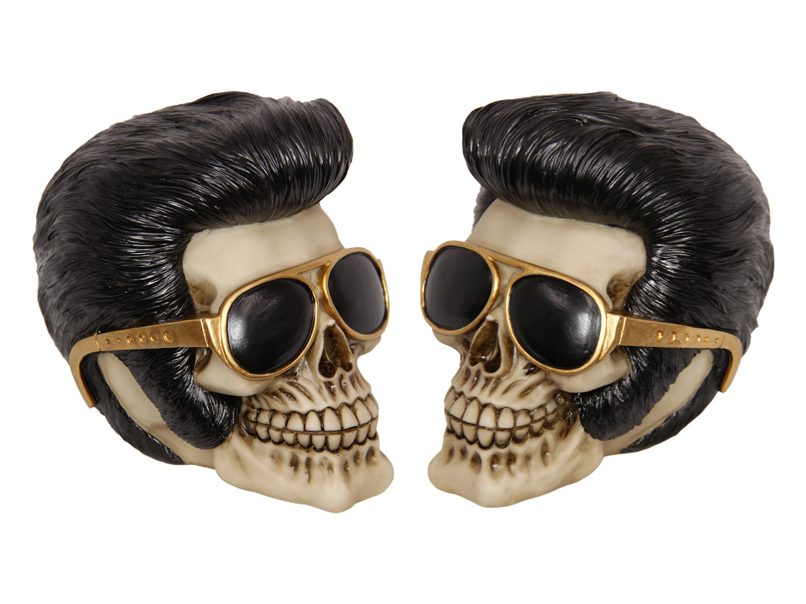 New 1pce 14cm Mystical Skull Resin Ornament Candy Human Head Mancave 