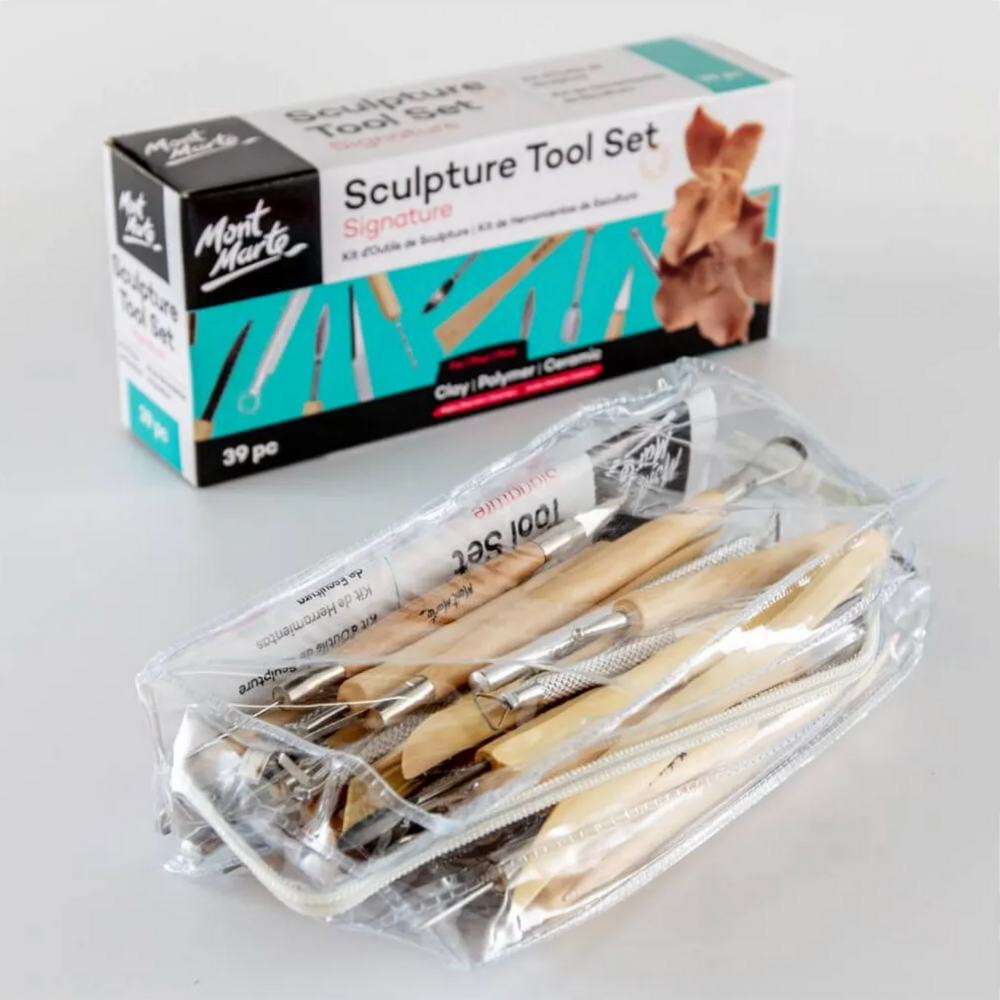 Mont Marte 3.6kg Bulk Polymer Clay Kit, 60 Colour Blocks with 39pce  Sculpture Tools
