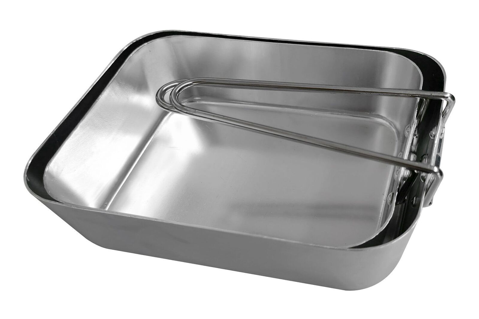 Aluminium Mess Kit 2 Piece Set 1L & 1.3L Pans Nest Design