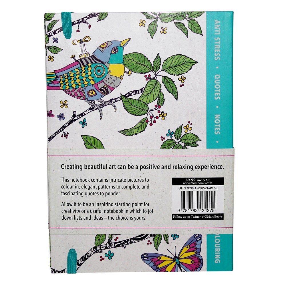 1pce Art Therapy an Inspiration Notebook by Sam Loman with Elastic