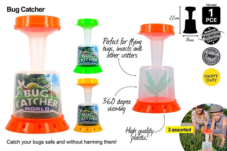 1pce Green Kids Bug Catcher Insects Observing Critters Plastic, 360* View