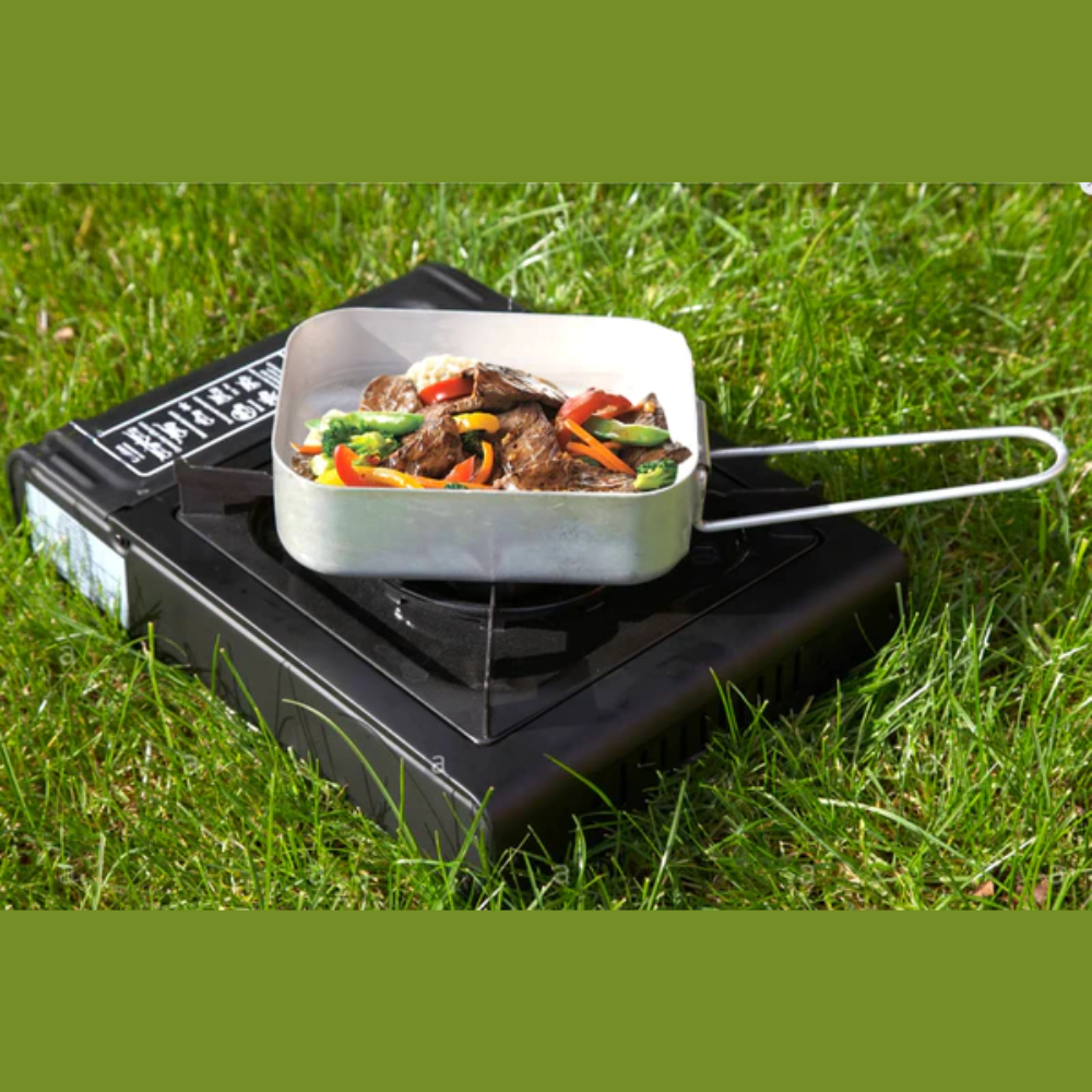 Aluminium Mess Kit 2 Piece Set 1L & 1.3L Pans Nest Design