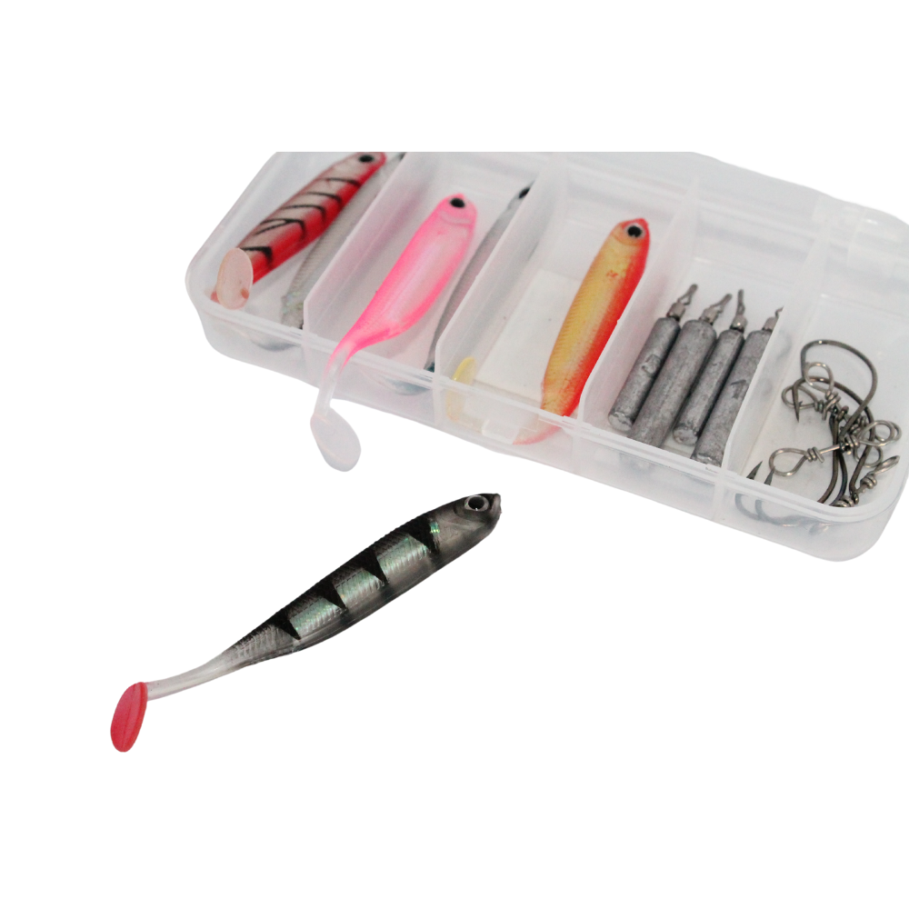 Fishing Soft & Hard Bait Lure Bundle Set 79pces Tackle Kit Hooks, Jigs,  Spinners & More