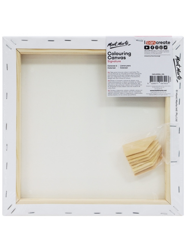 10x Mont Marte Mini Display Easels with Canvas 8cm x 6cm Bulk Set