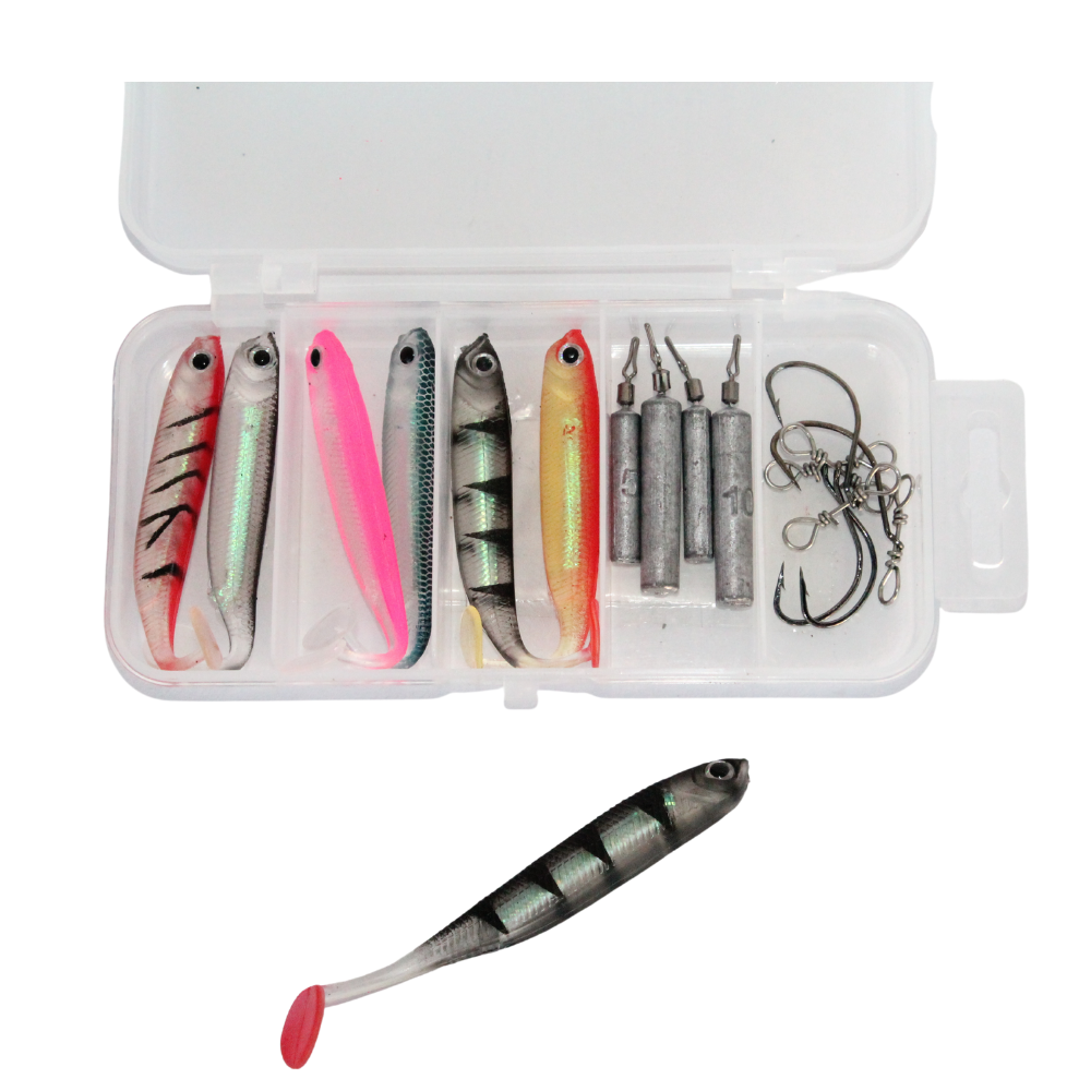 128pcs Fishing Accessories Kit Fishing Lures Set with Tackle Box
