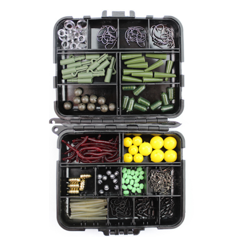 Fishing Tackle Box Bundle Set 317pce Portable Hooks, Sinkers, Swivels, Jigs  & More