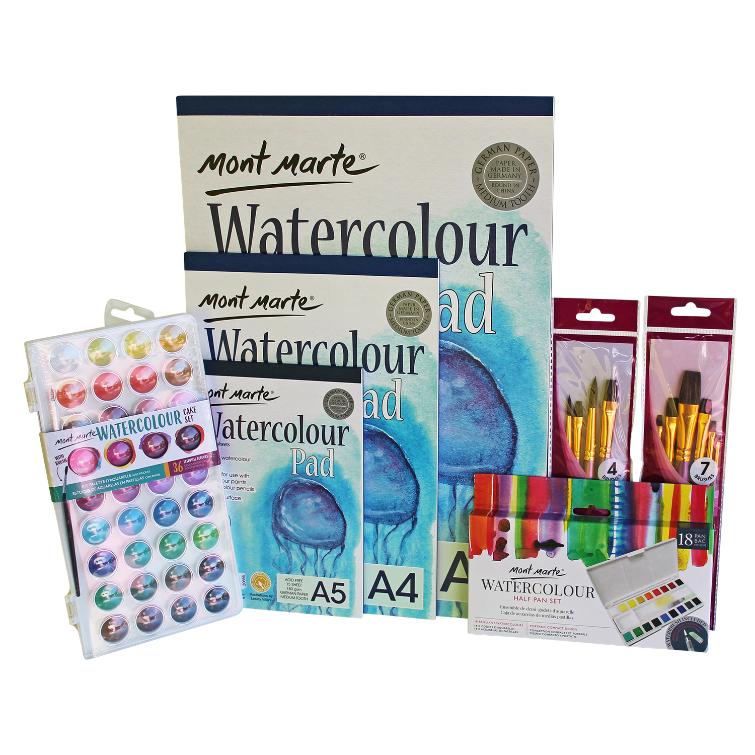 Essential Colours Great Beginners Set for Sket Mont Marte Colour Pencils 36pce