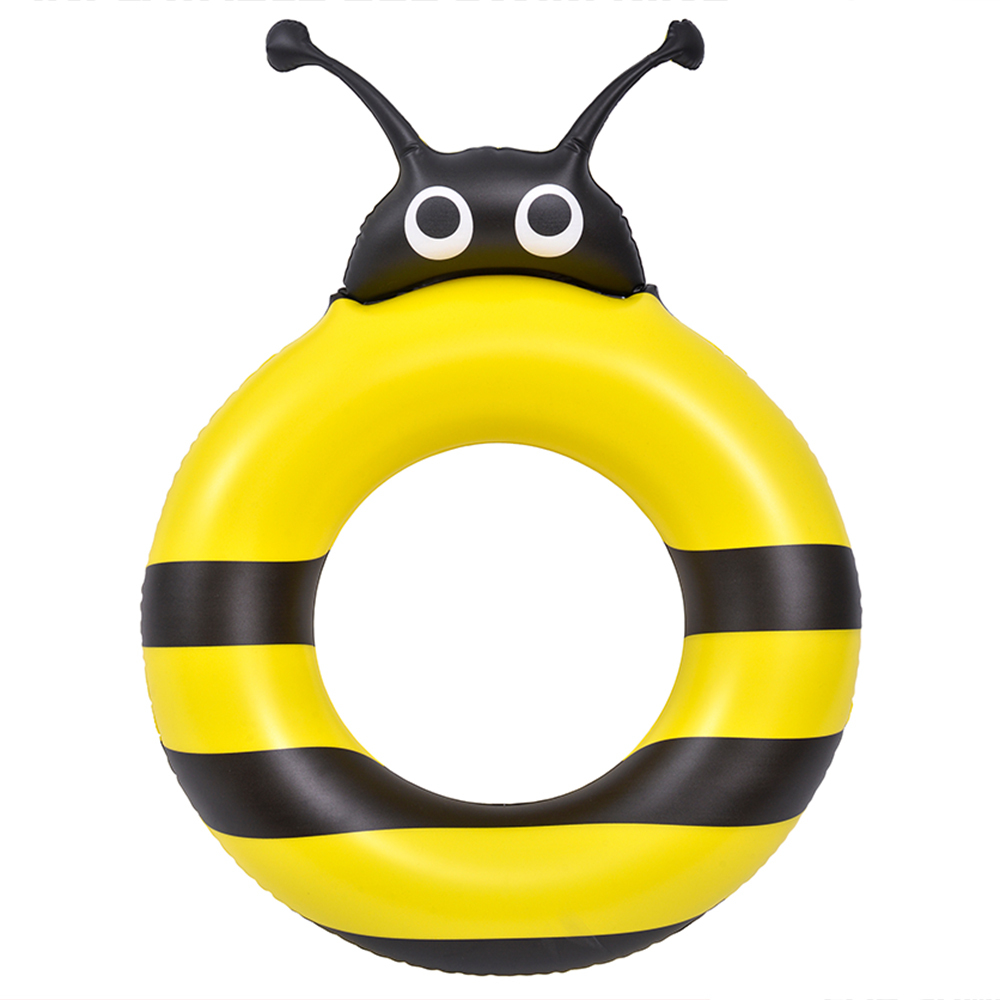 1pce Bee Swim Ring 70x50cm Inflatable Pool Toy Summer Kids & Family