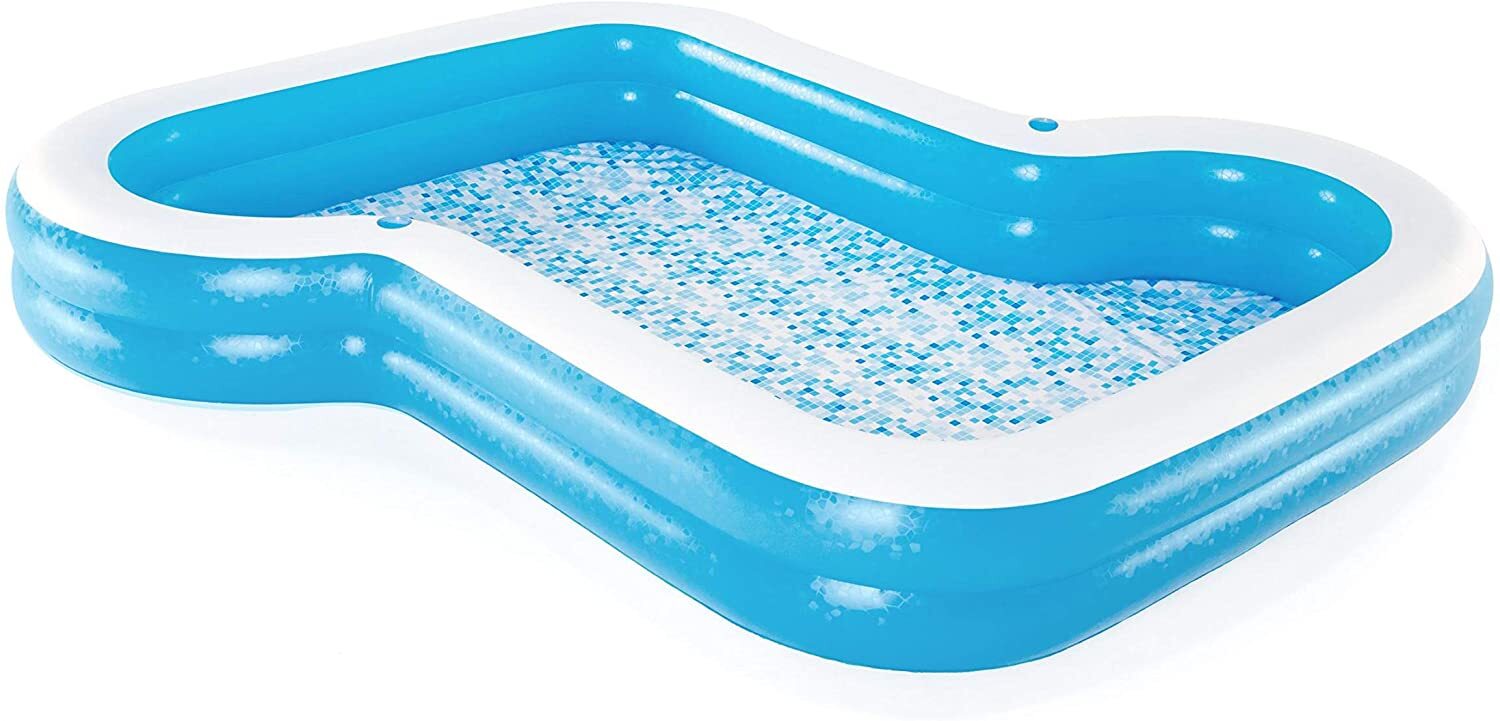 Sunsational Inflatable Pool 305x274x46cm Blue Summer Kids Family Fun PVC