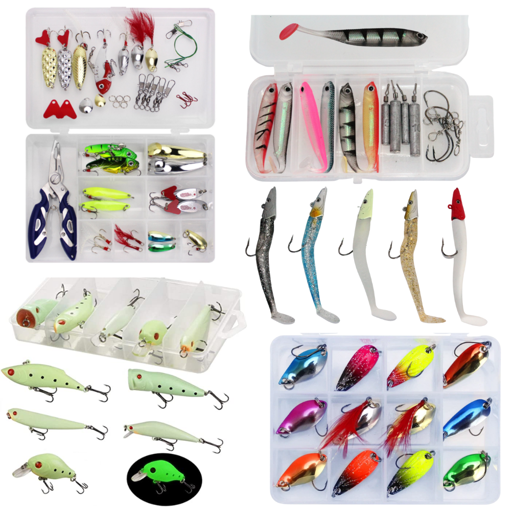 Fishing Soft & Hard Bait Lure Bundle Set 79pces Tackle Kit Hooks