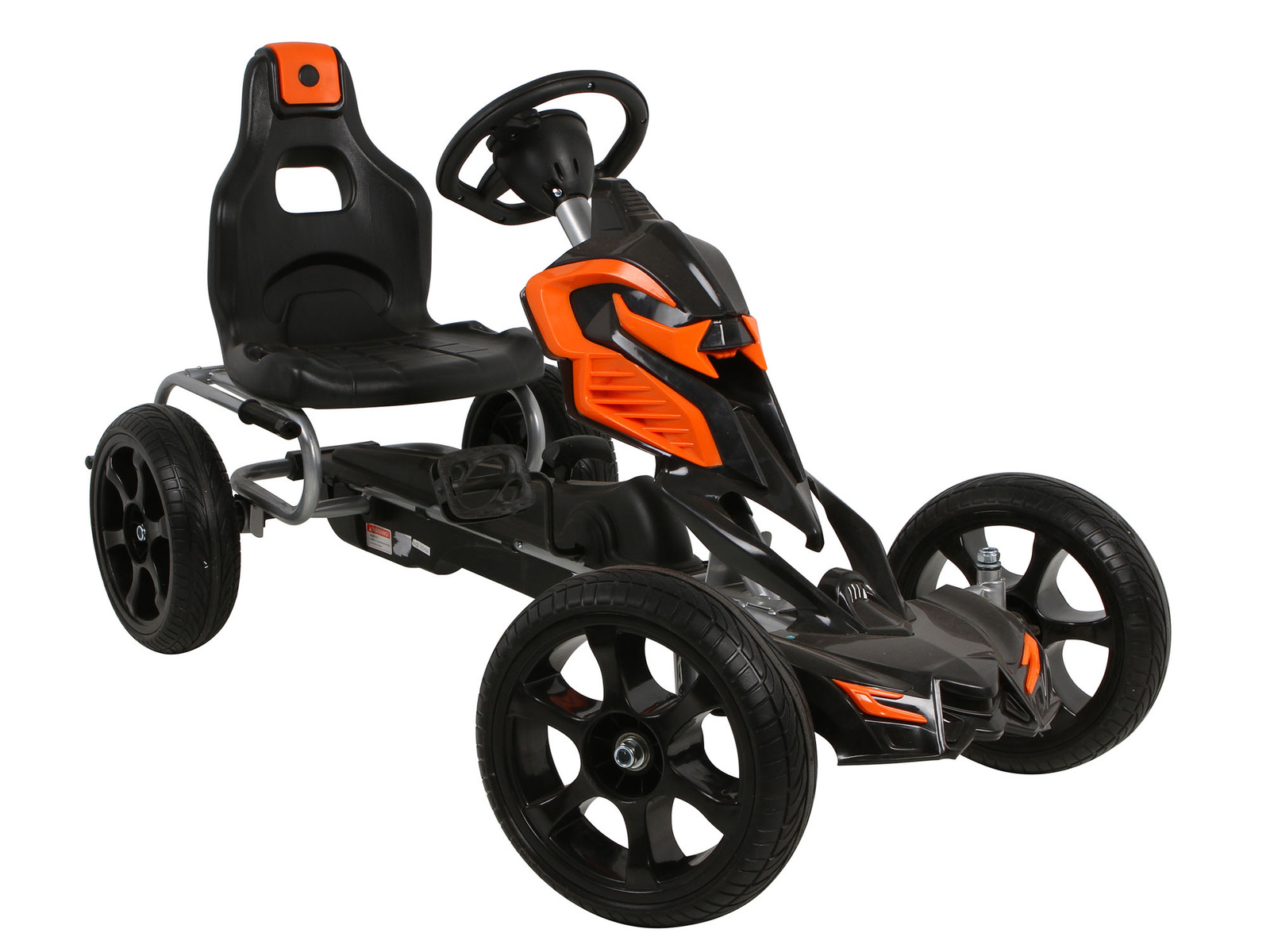 New 1pce Pedal Go Kart Orange Outdoor Kids Toy Fun Race Design 1 Seat