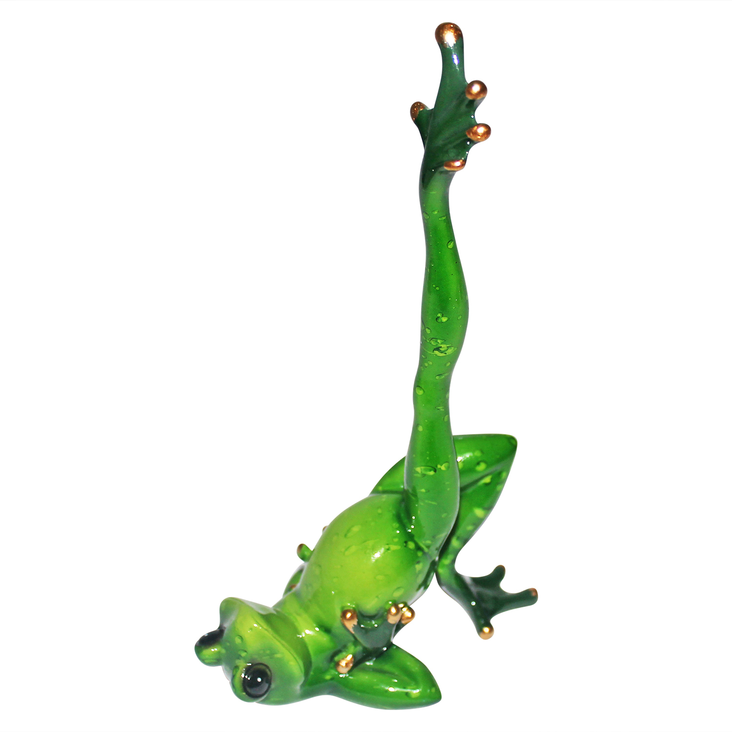 Details about   Yoga Meditation Pose Green Frog Figurine Ornament Statue Collection Marble Gloss 