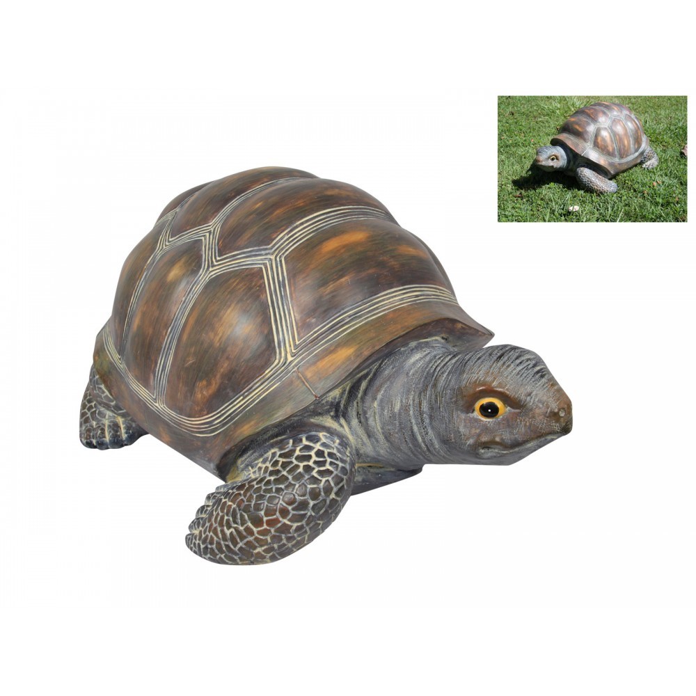 48cm Realistic Tortoise Statue Garden Ornament