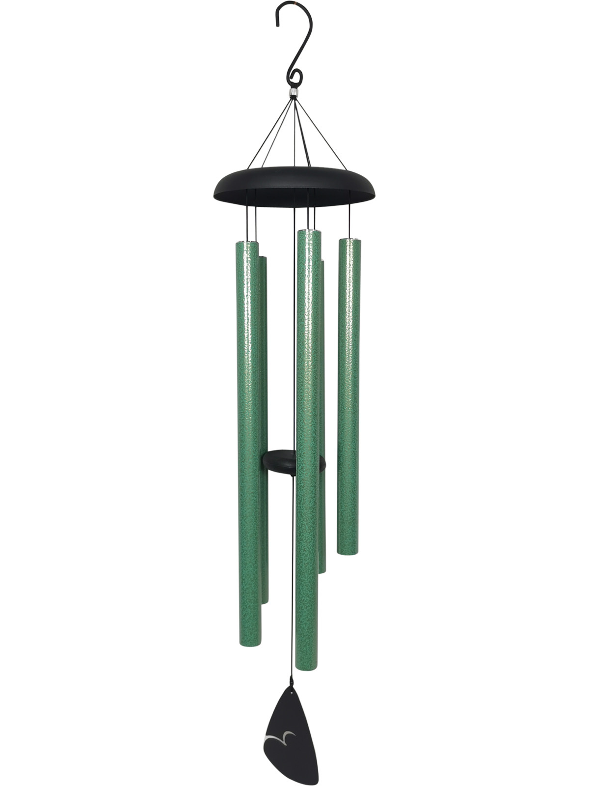 1pce 116cm Verdigris Green Metal Wind Chime Hand Tuned Outdoor Decor