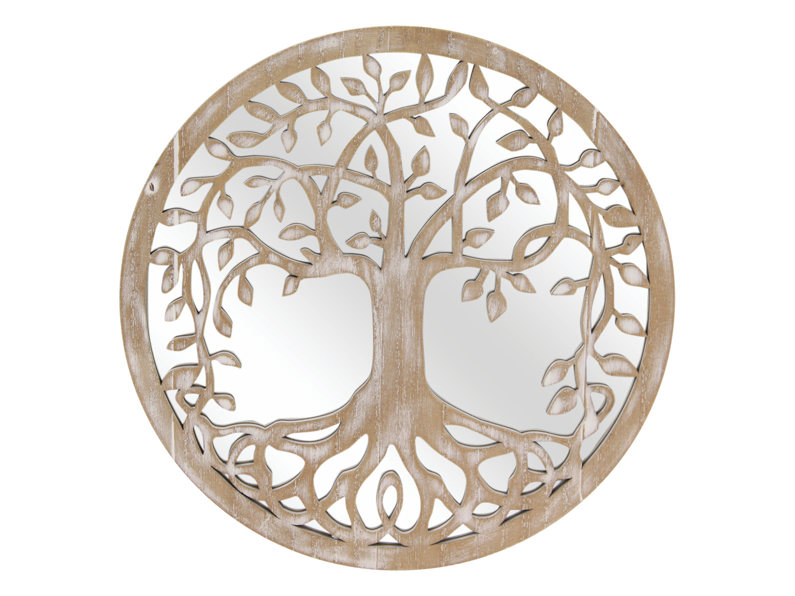 tree of life mirror garden wall art