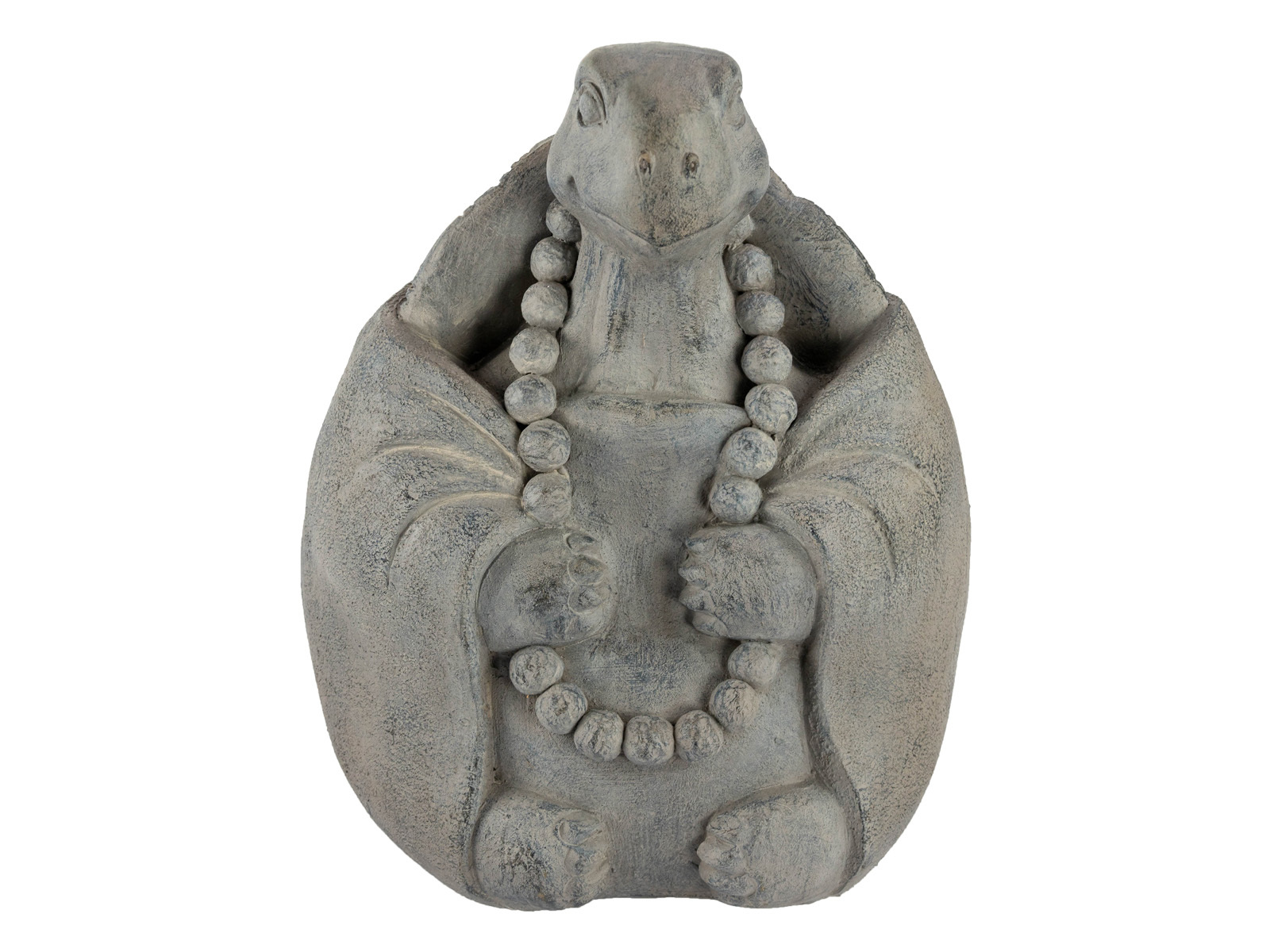 1pce 28cm Zen Turtle Sitting In Buddha Pose Concrete Colour Meditating