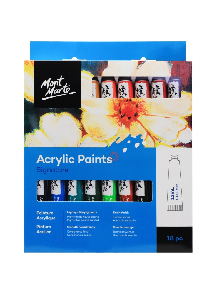 Mont Marte Acrylic Paint Colour Chart