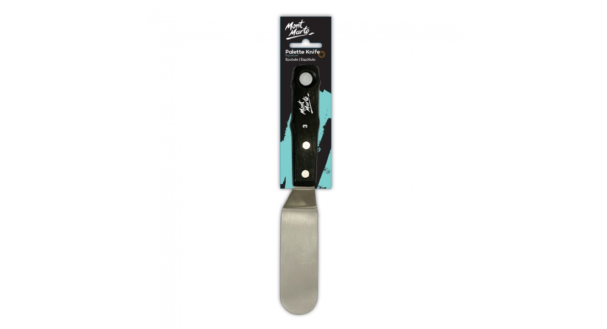 Mont Marte Large Palette Knife No 3 Metal, Thick Handle