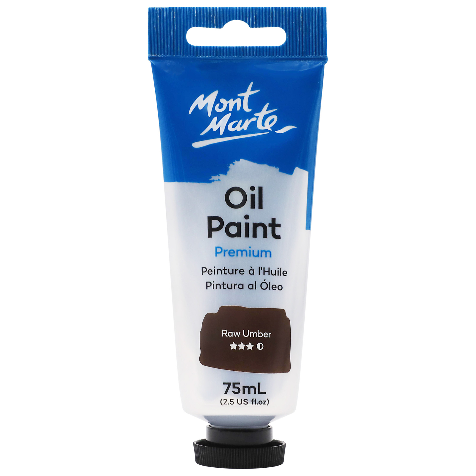 Mont Marte Oil Paint 75ml Tube Raw Umber