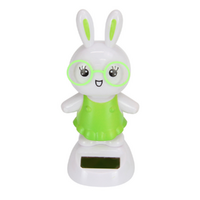 Solar Power Groover Easter Bunny White 1pce 13cm 