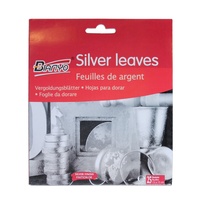 Imitation Silver Leaf 25 Sheets 15cm for Leafing & Gilding Artwork