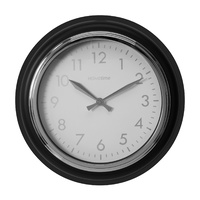 New 1pce 32cm Grey/Silver Wall Clock Hometime Home Décor Art Gift Box