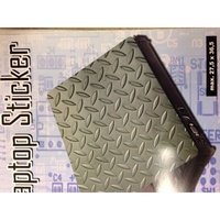 Industrial Steel Laptop Notebook Sticker Decal. Visible Through Skin or Cover